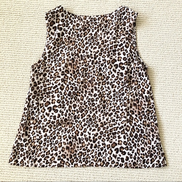 VELVET by Graham & Spencer Leopard Print Sleeveless Top Size Small - Picture 9 of 10